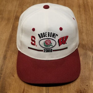 Vintage Stanford Wisconsin Rose Bowl 2000 College Football One Size White